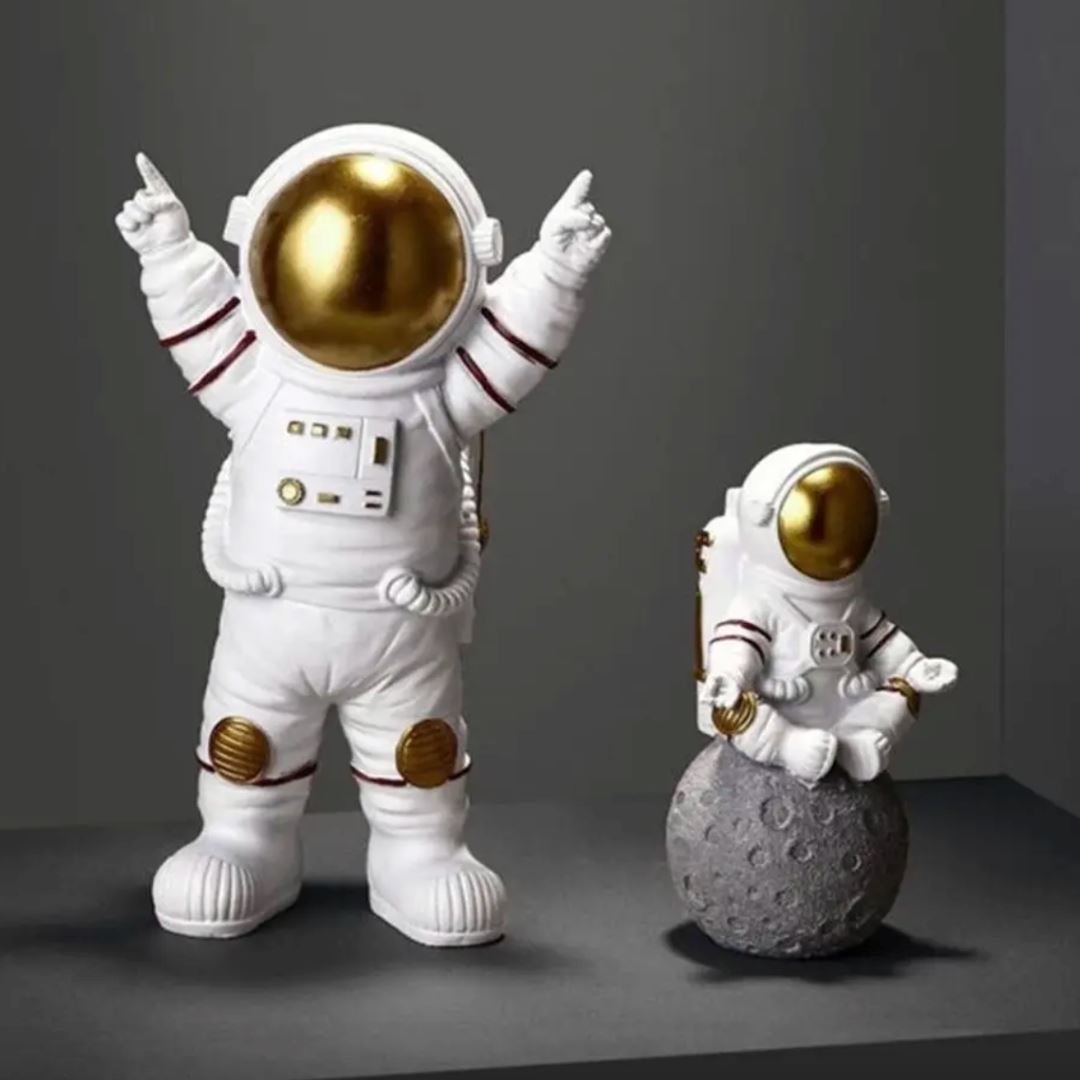 Escultura Astronauta Divertido Resina - 0002 Conceito 