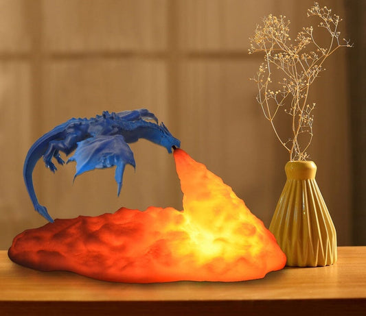 Luminária Criativa de Mesa Dragão 3D Decorativo - 0011 Conceito 