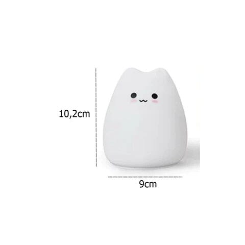 Luminária Touch em Silicone Gatinho Silicone - 0012 Conceito Kids 