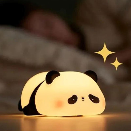Luminária Touch em Silicone Panda Preguiçoso Silicone - 0016 Conceito Kids 
